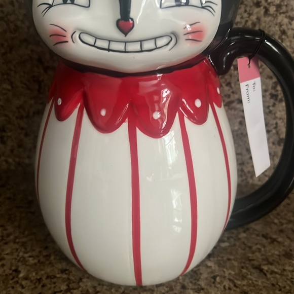 Johanna Parker Valentine’s day Cat Red Pitcher - Picture 7 of 7